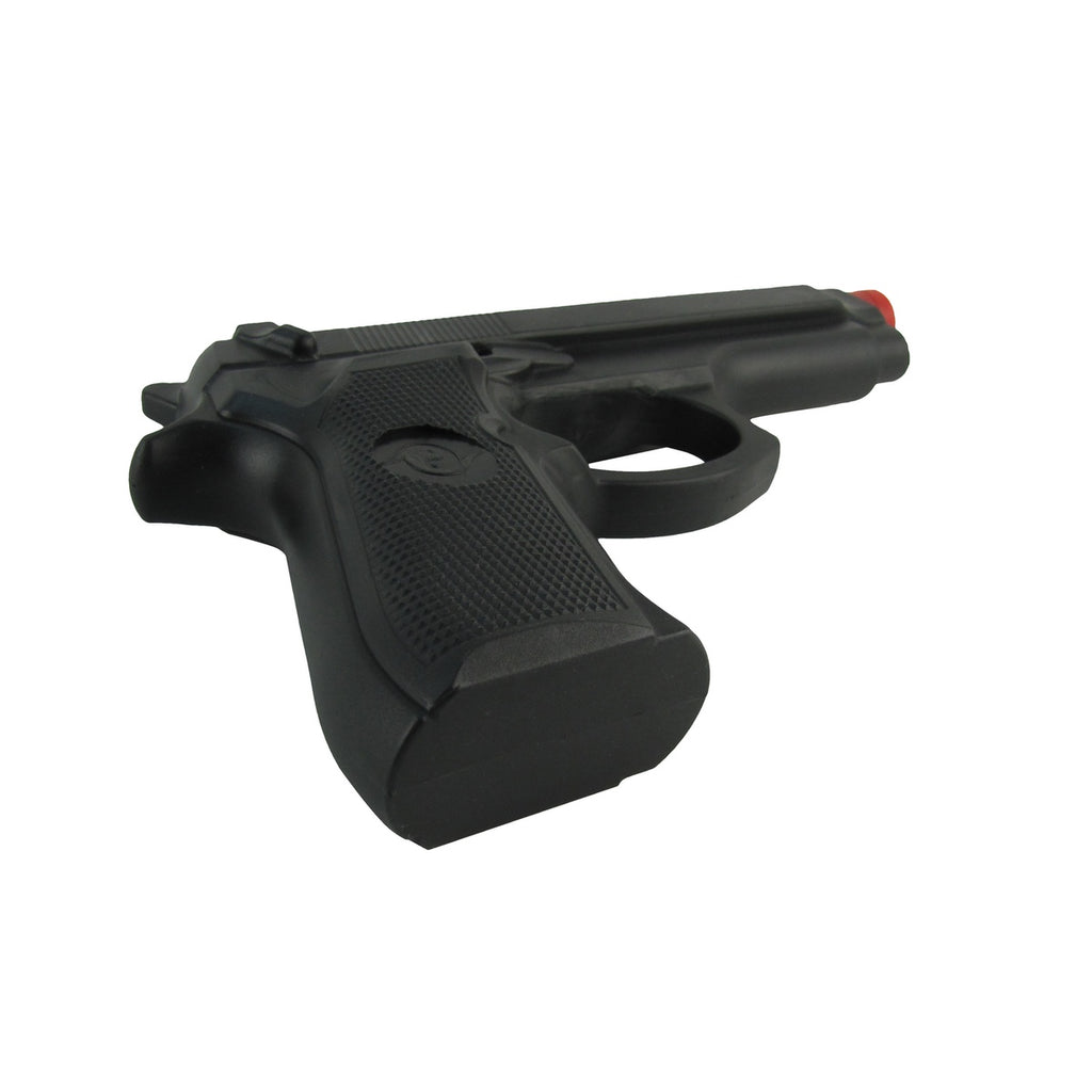 Black Rubber Fake 45 Handgun Movie Prop Weapon Costume Accessory Toy P
