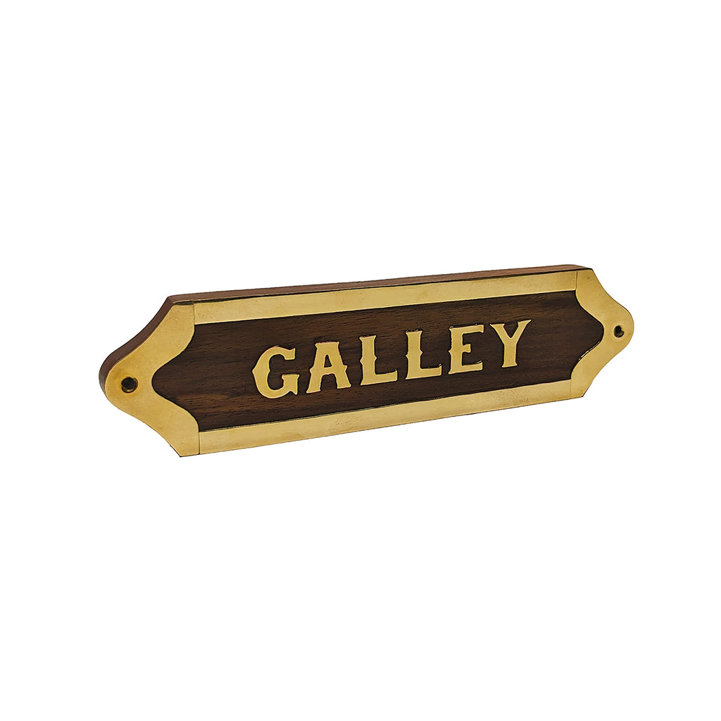 Brass Nautical Wall Plaque - Galley