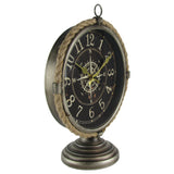 Nautical Compass Coastal Rustic Office Desk Clock