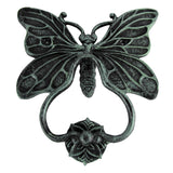 Cast Iron Verdigris Finish Butterfly Front Door Knocker
