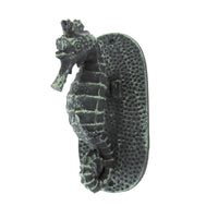 Cast Iron Verdigris Finish Sea Horse Door Knocker