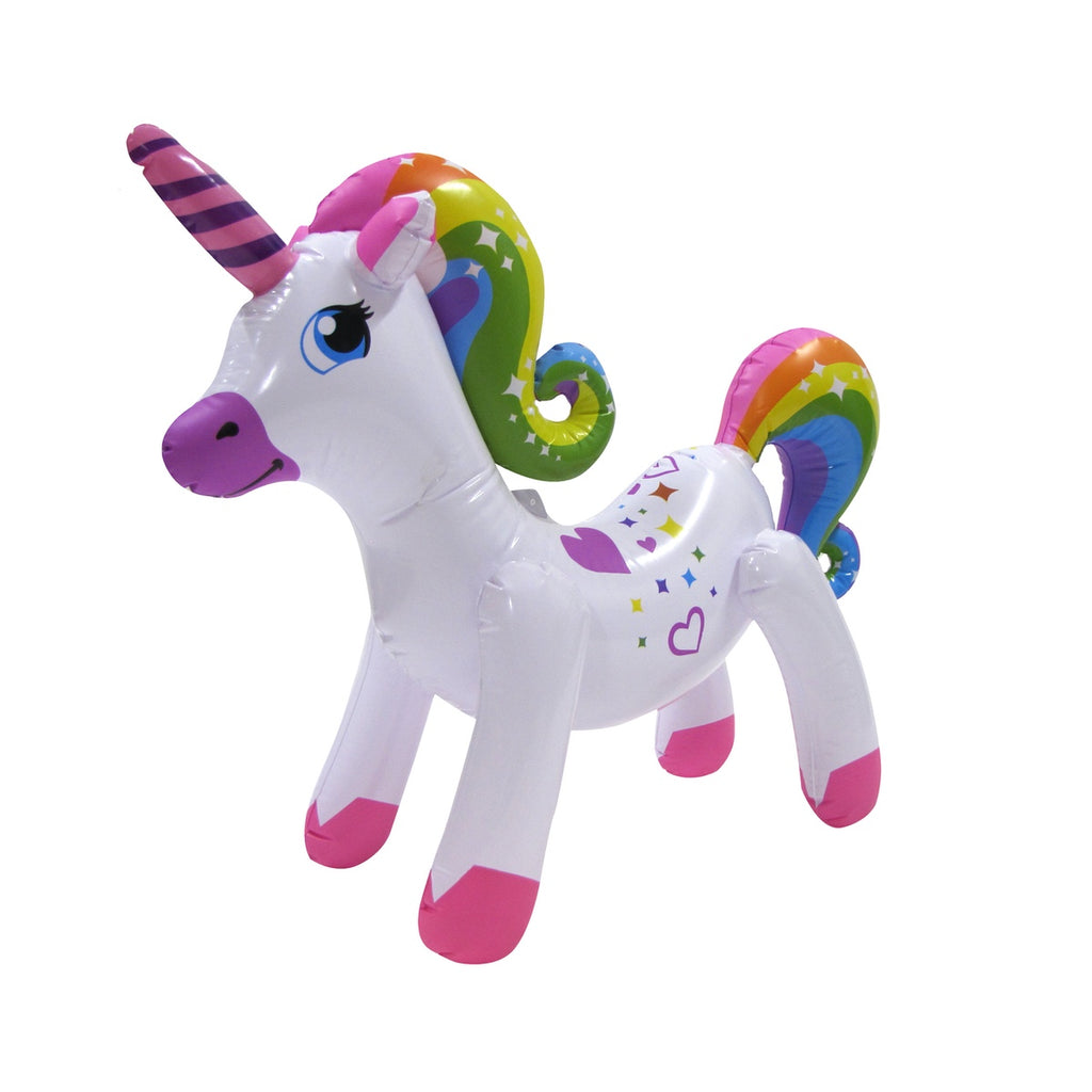 Great Choice Products Life-Size 40 Long Inflatable Unicorn Rainbow Party  Decorations Add Magical Sparkles Colorful Poolside Inflatable Toy Fo…