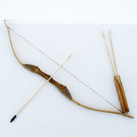 Wooden Bow and Arrow with Quiver and 3 Pack of Arrows