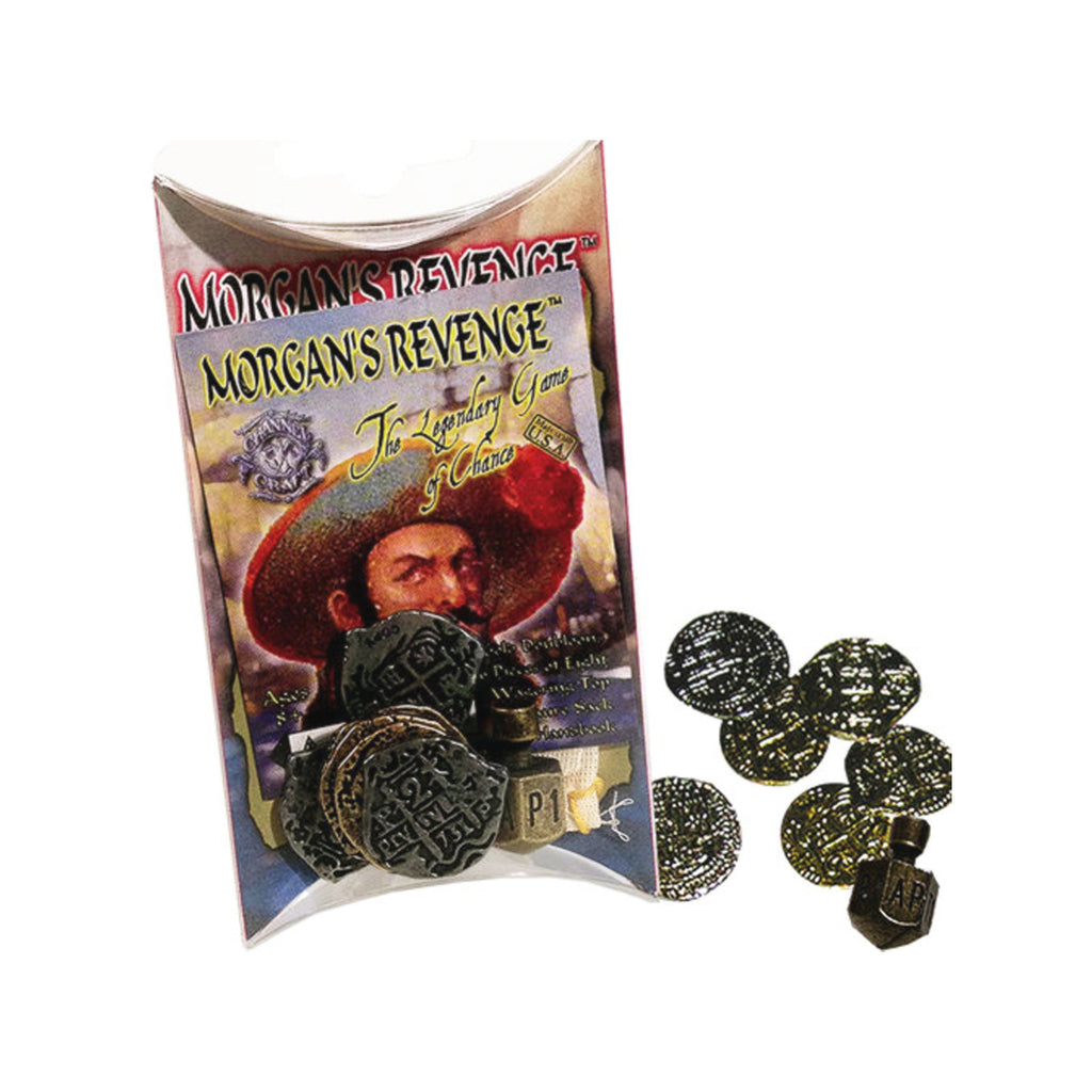 Morgan's Revenge Pirate Treasure Replica Gold Coins & Top Game Set