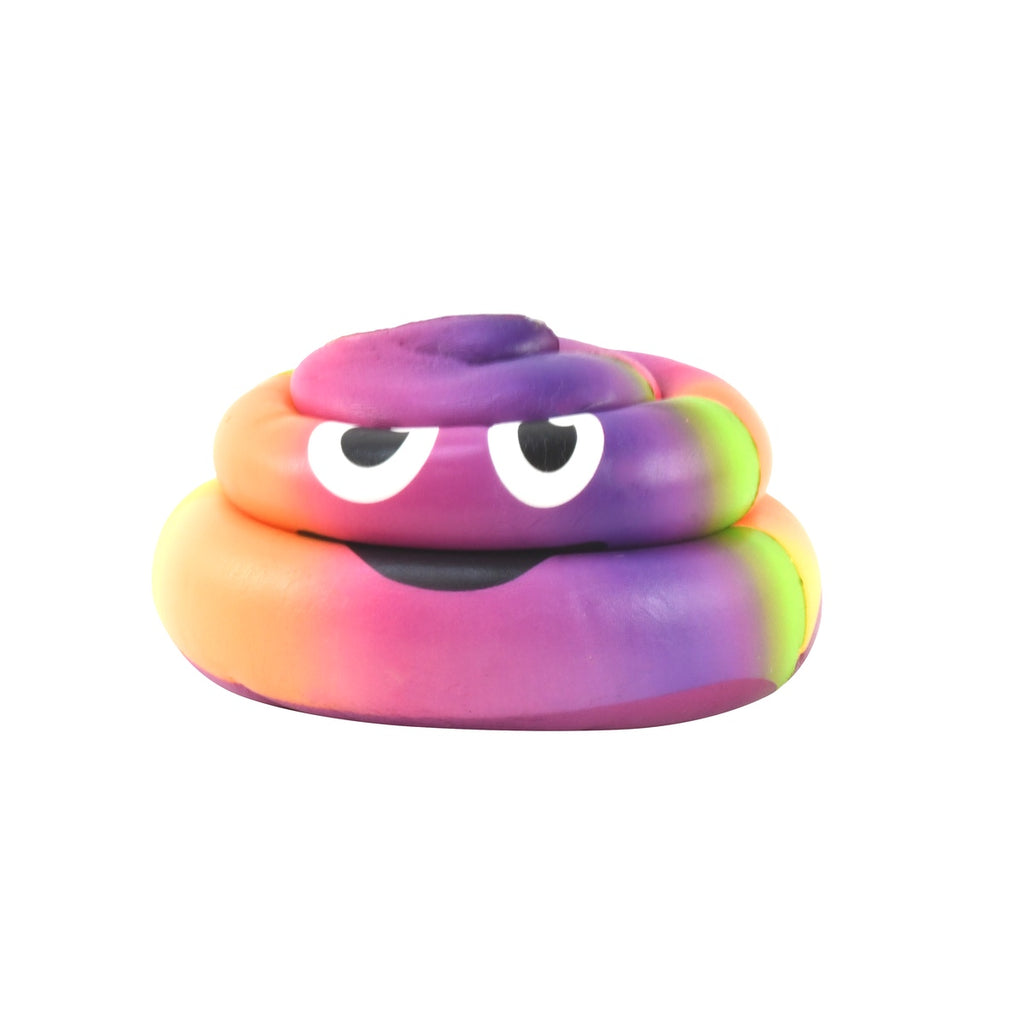 Rainbow Poop Emoji Scented Squishy Keychain (1 Piece(s))