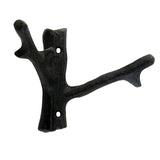 Metal Tree Branch Double Hook Wall Mount
