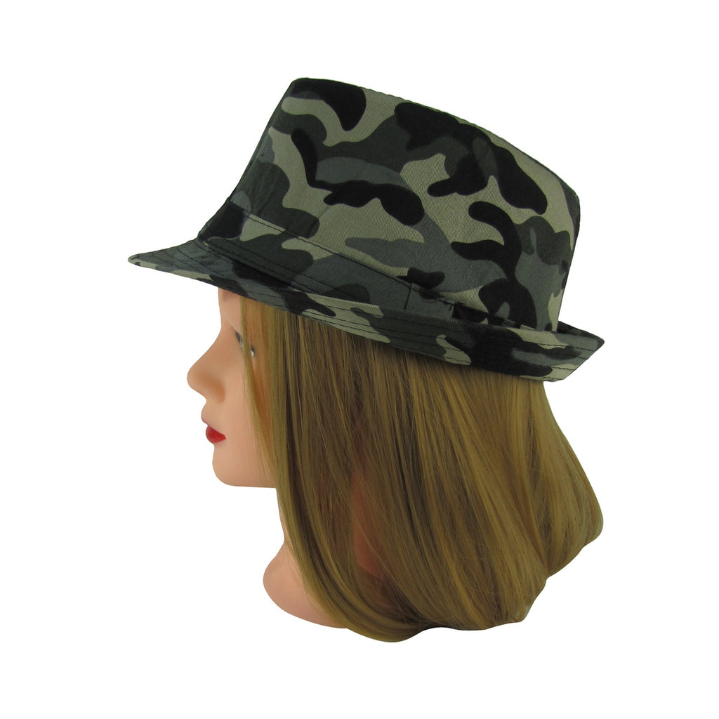 Fedora Hats Camo Fedora Hawkins Forest Camo Wide Brim Safari