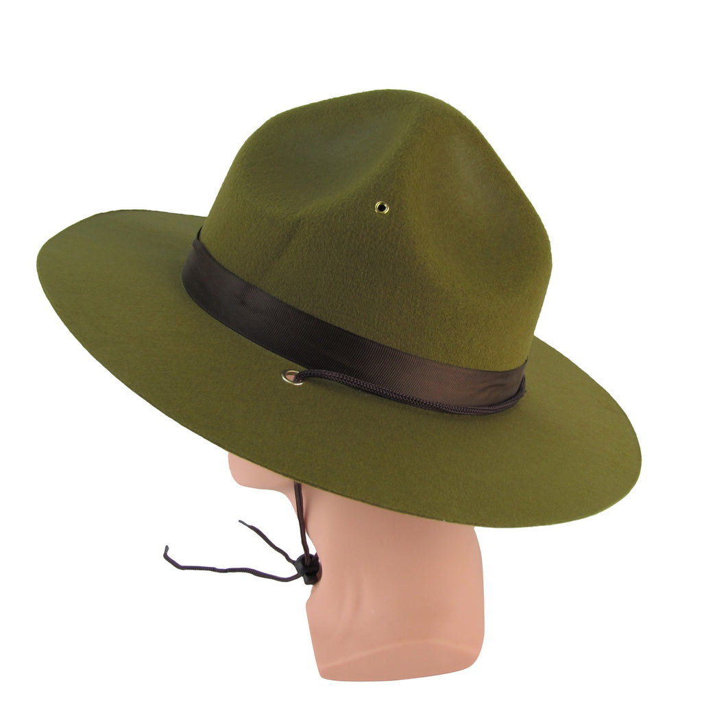 Olive Green Park Forest Ranger Hat Outdoor Cap Adult Trooper Costume A