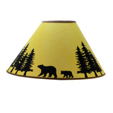 Climbing Black Bear Cub Family Rustic Cabin Home Decor Floor Lamp