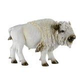 Set of 2 Wild North American White Bison Figures
