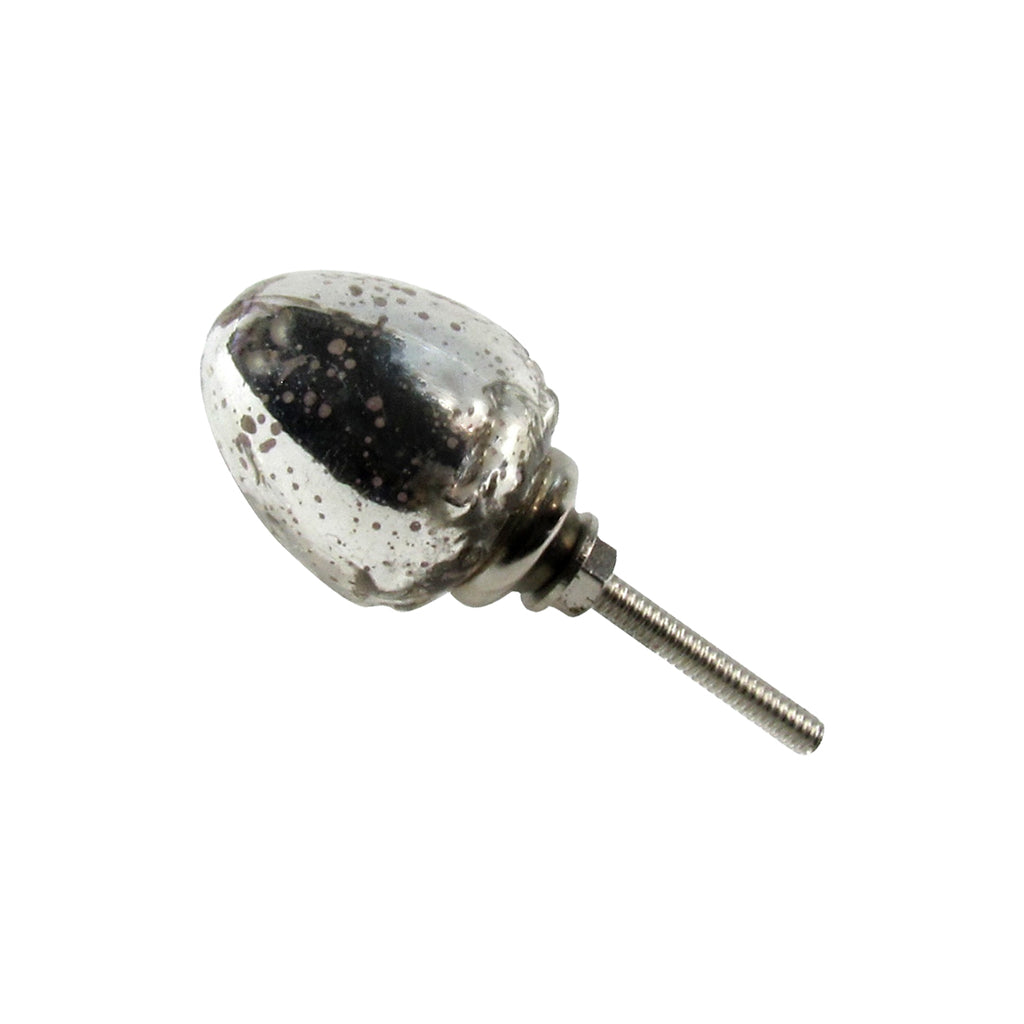 New Mercury Acorn Glass Pull Knob