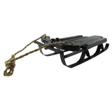 Black Wood Snow Sled Wall Decor