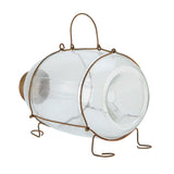 Vintage-Style Glass Minnow Bottle