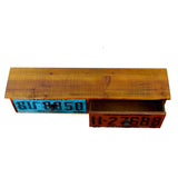 Auto License Plate Coat/Hat Rack