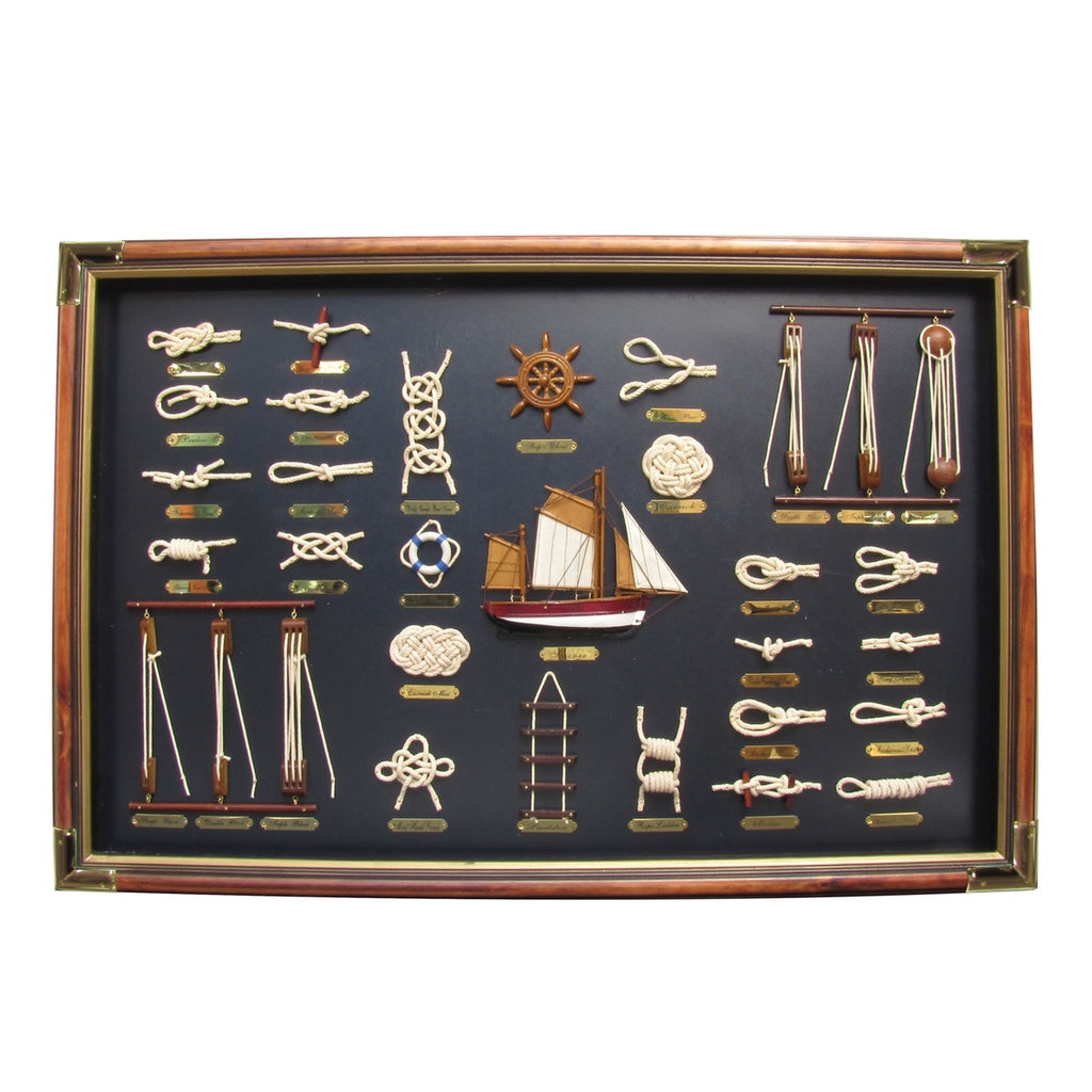 Large Sailor Rope Knot & Ladder Board Nautical Home Decor