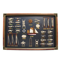 Large Sailor Rope Knot & Ladder Board Nautical Home Decor