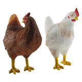 Rustic Chicken Figurines Set