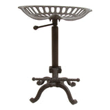 Cast Iron Metal Adjustable Tractor Seat Stool