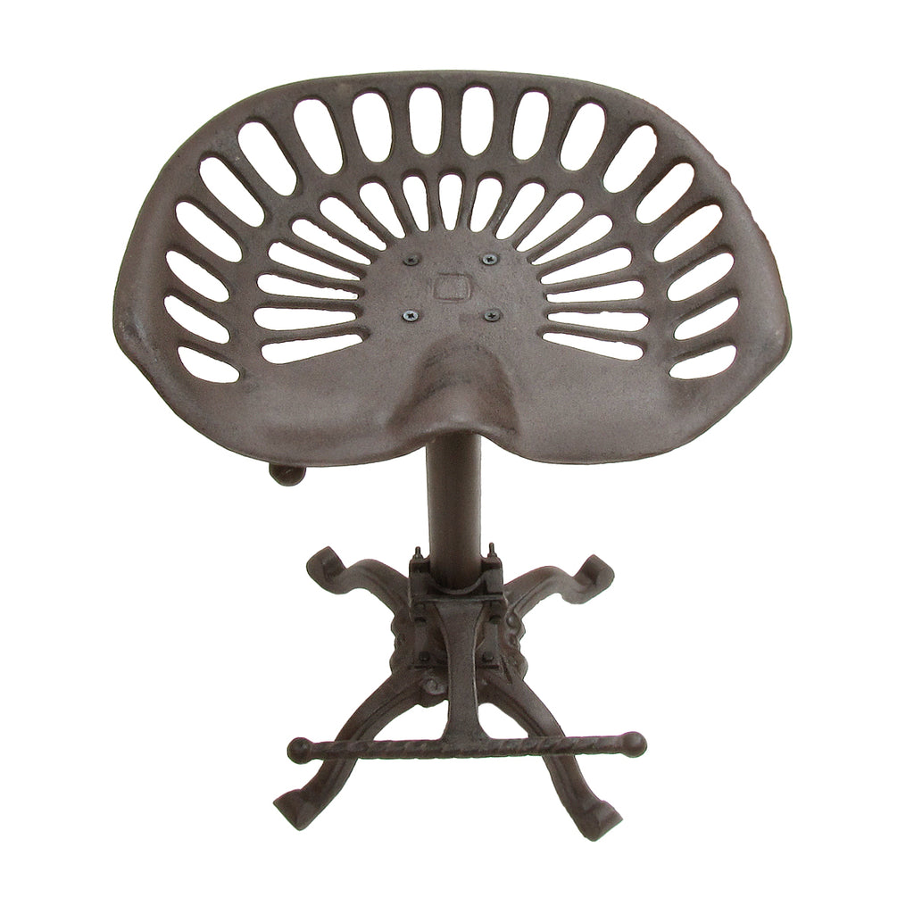 Cast Iron Metal Adjustable Tractor Seat Stool