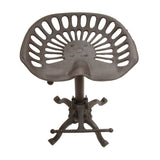 Cast Iron Metal Adjustable Tractor Seat Stool