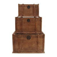Vintage Style Travel Trunk Set