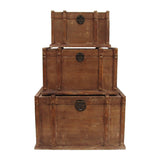 Vintage Style Travel Trunk Set