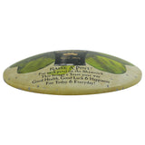 Round Stout Dark Beer Tin Irish Button Sign