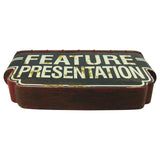 Vintage Movie Theatre Feature Presentation 3-D Metal Sign