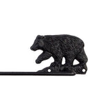 Black Cast Iron Bear Towel Rack Hanger