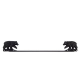 Black Cast Iron Bear Towel Rack Hanger