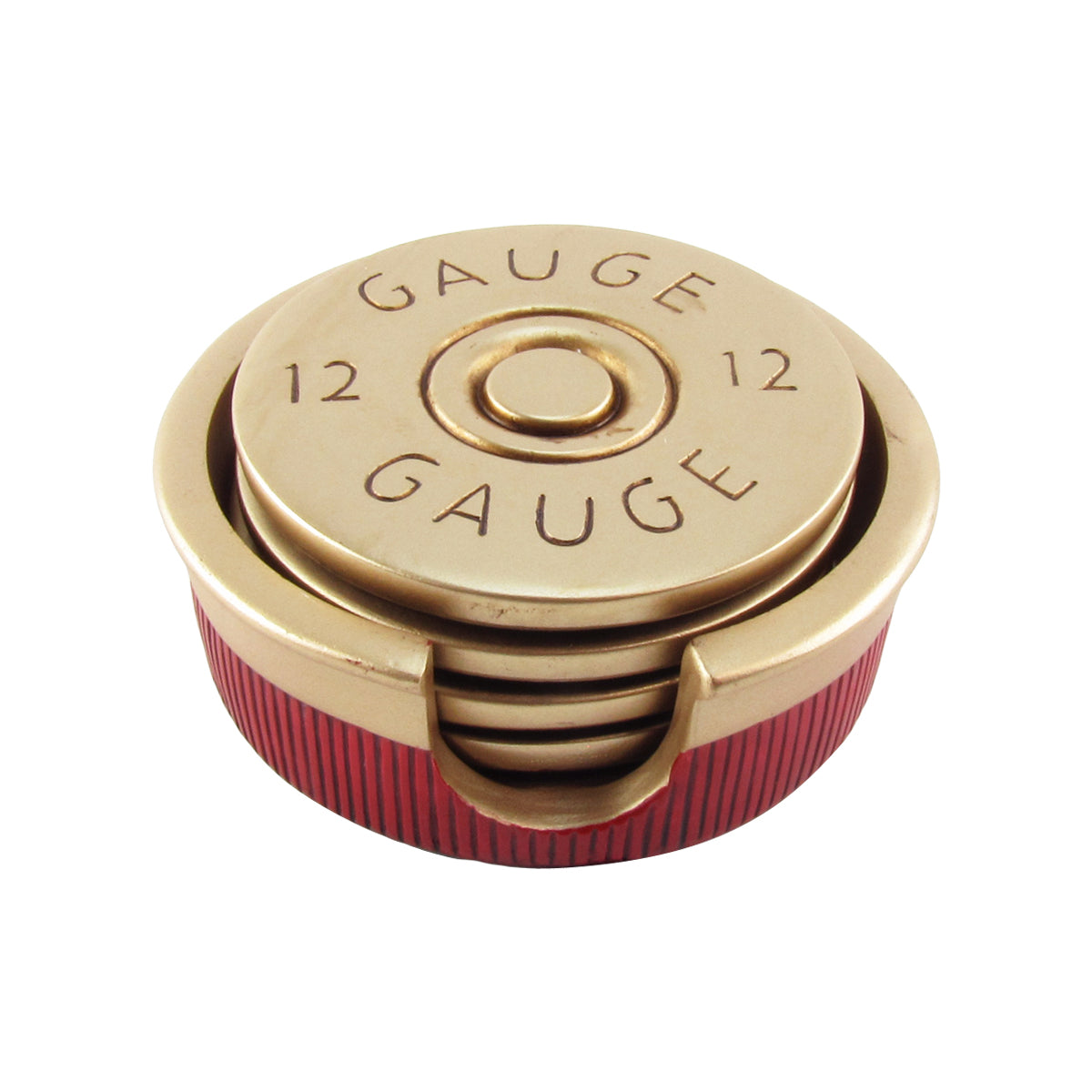Shell Caoster 12-Gauge Shotgun Shell Coaster Set | TreasureGurus