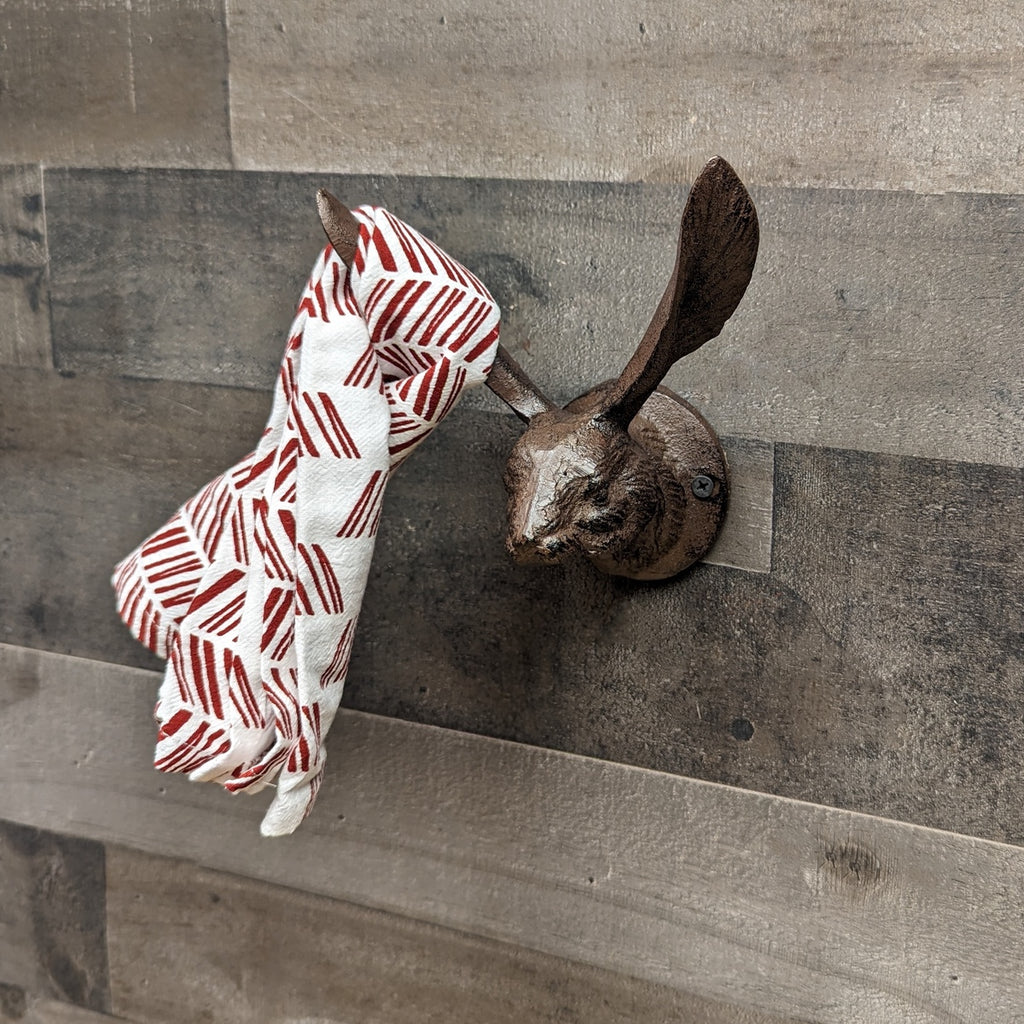 Jack Rabbit Ears Wall Mount Hook Hat Coat Hanger Bunny Towel