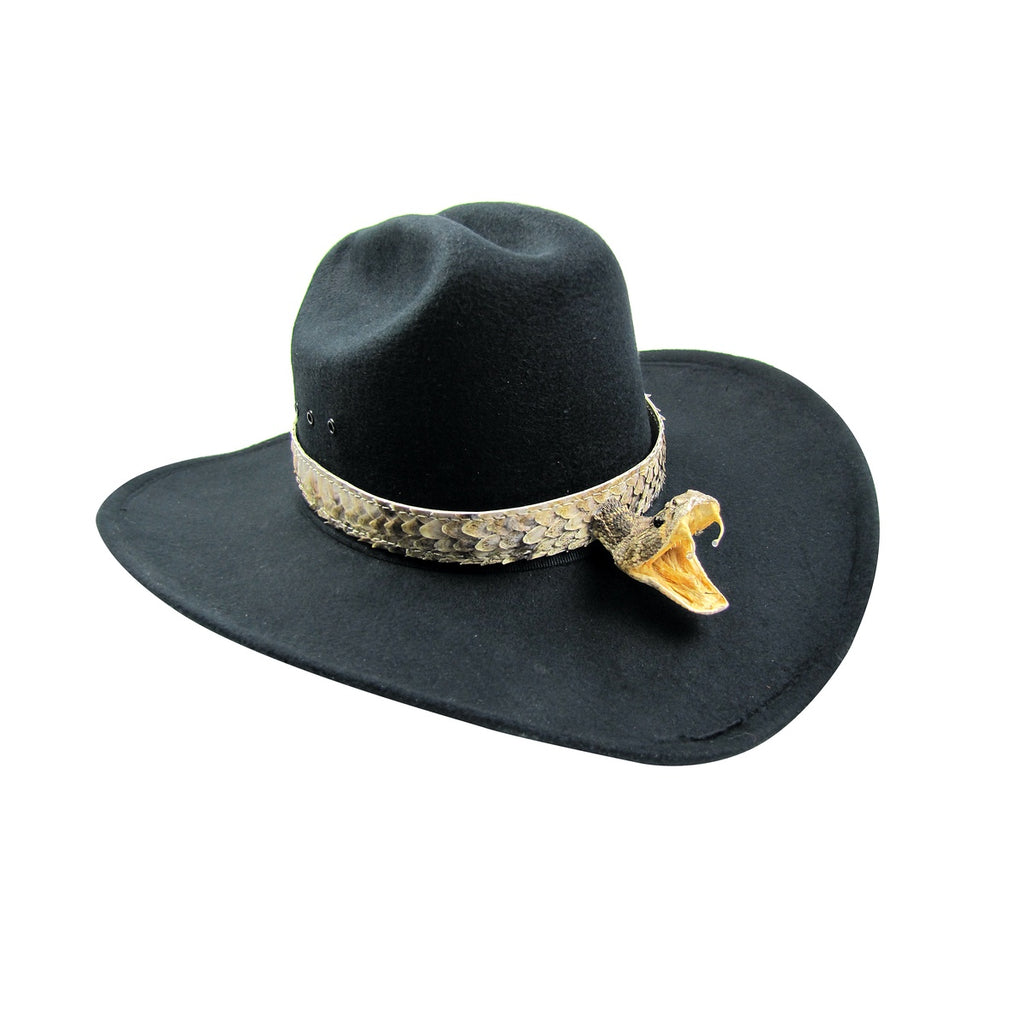 Western cowboy cowgirl Real BURMESE PYTHON snake skin hat band band  adjustable
