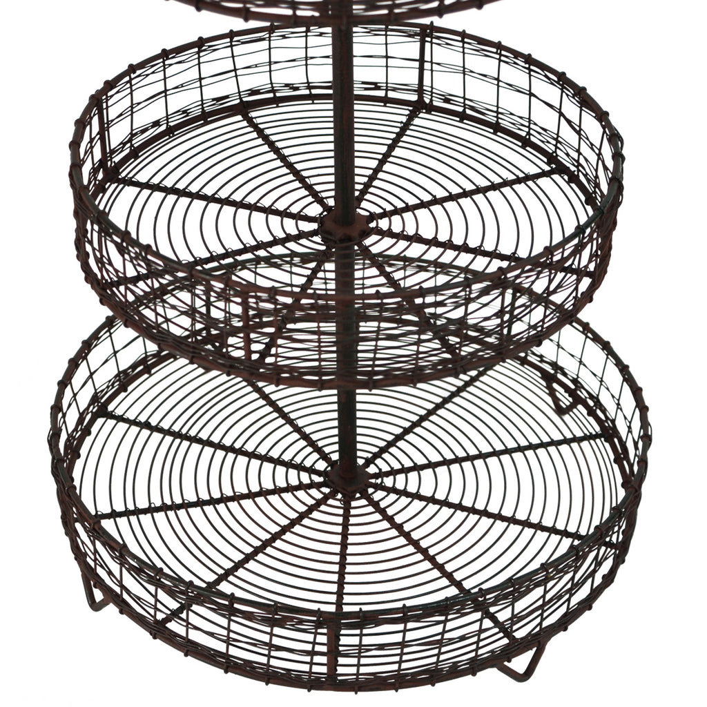 Antique Style Metal Wire Rack Display Stand | TreasureGurus