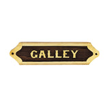 Wood and Brass Nautical Sign Plaque Boat Galley for sale online