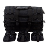 Black Army/Military-Style Cross-body Messenger Bag