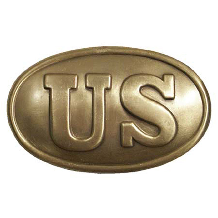 Solid Brass CIVIL WAR SOLDIER BELT BUCKLE U.S. Union States of