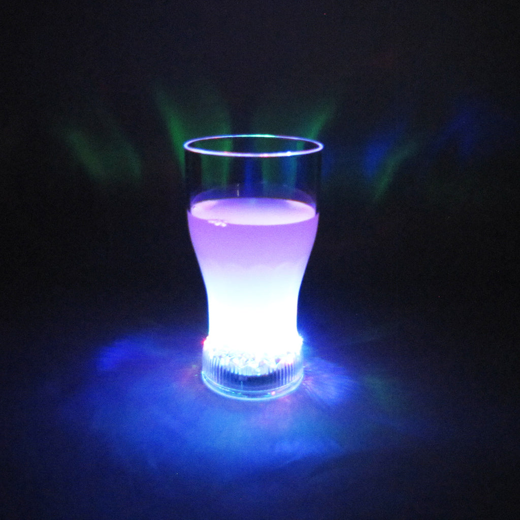 led liquid activated luminous glass cup