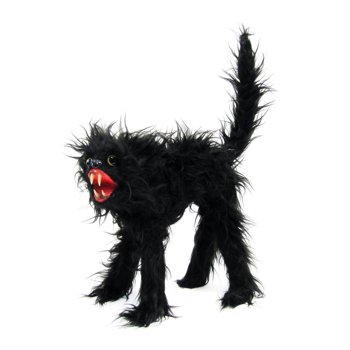 Loftus Light Up & Sound Creepy Horror Cat Animated Prop, Black 