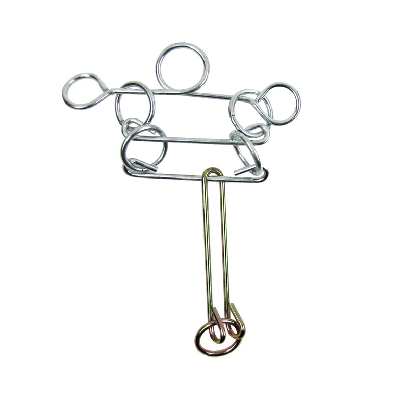 Metal Ladder Puzzle IQ Illusion Game Pocket Brain Teaser Magic Trick Wire Toy Metal Ladder Puzzle IQ Illusion Game Pocket Brain Teaser Magic Trick Wire Toy