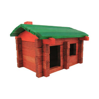 Vintage Roy Toy Pine Log Cabin Building Set