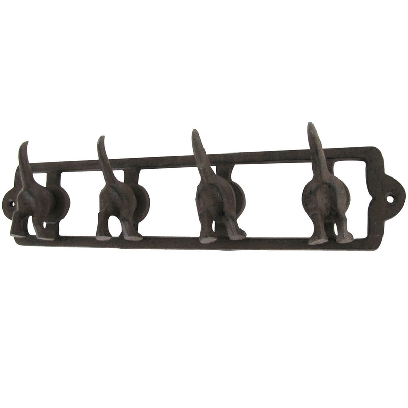Pack of 8 Assorted Dog Tail Decorative Wall Hooks 4.75