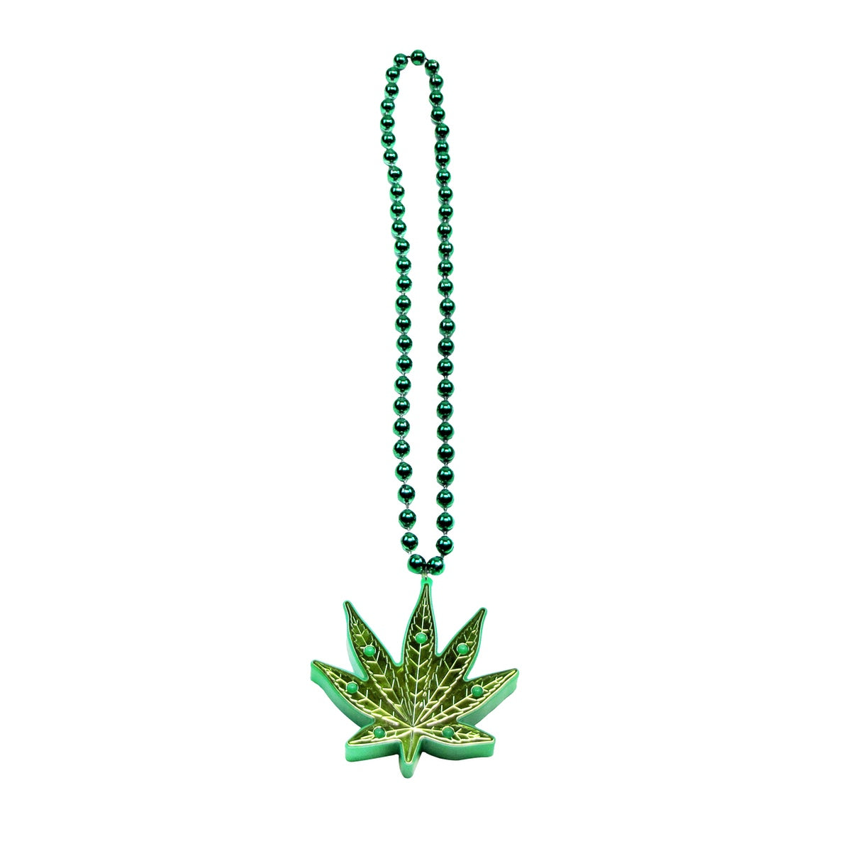 Bamboo door beads with marijuana image