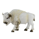 Set of 2 Wild North American White Bison Figures