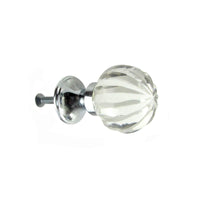 Crystal Clear Glass Pull Knob