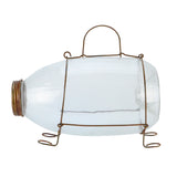 Vintage-Style Glass Minnow Bottle