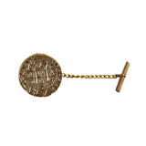 Men's Pirate Accessory Pin Spanish Gold Tie Tac Replica Doubloon Coin