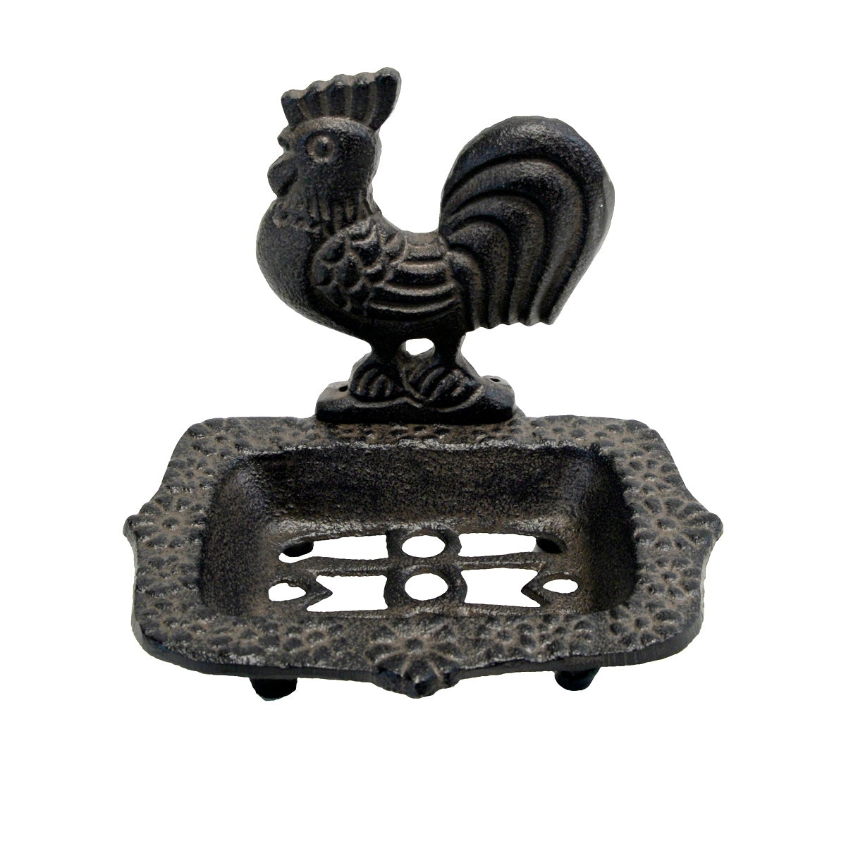 Vintage Cast Iron Rooster Chicken Coat Hooks Rustic Farmhouse