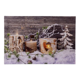Christmas Lights Flicker Canvas Picture