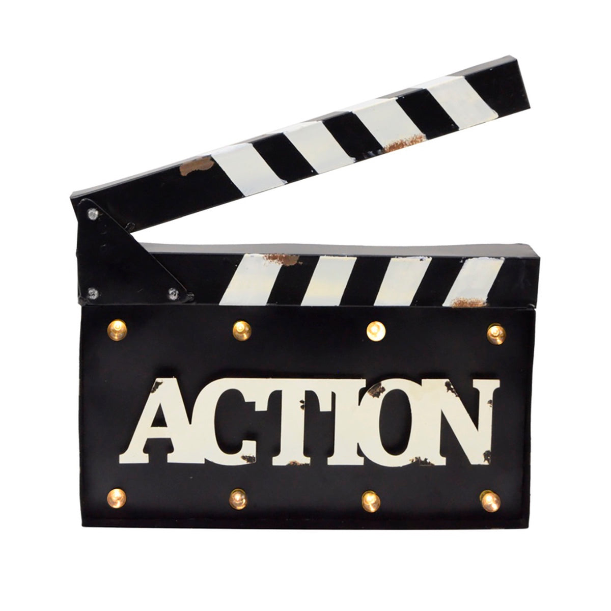 ACTION Light Up 3D Metal Sign | TreasureGurus